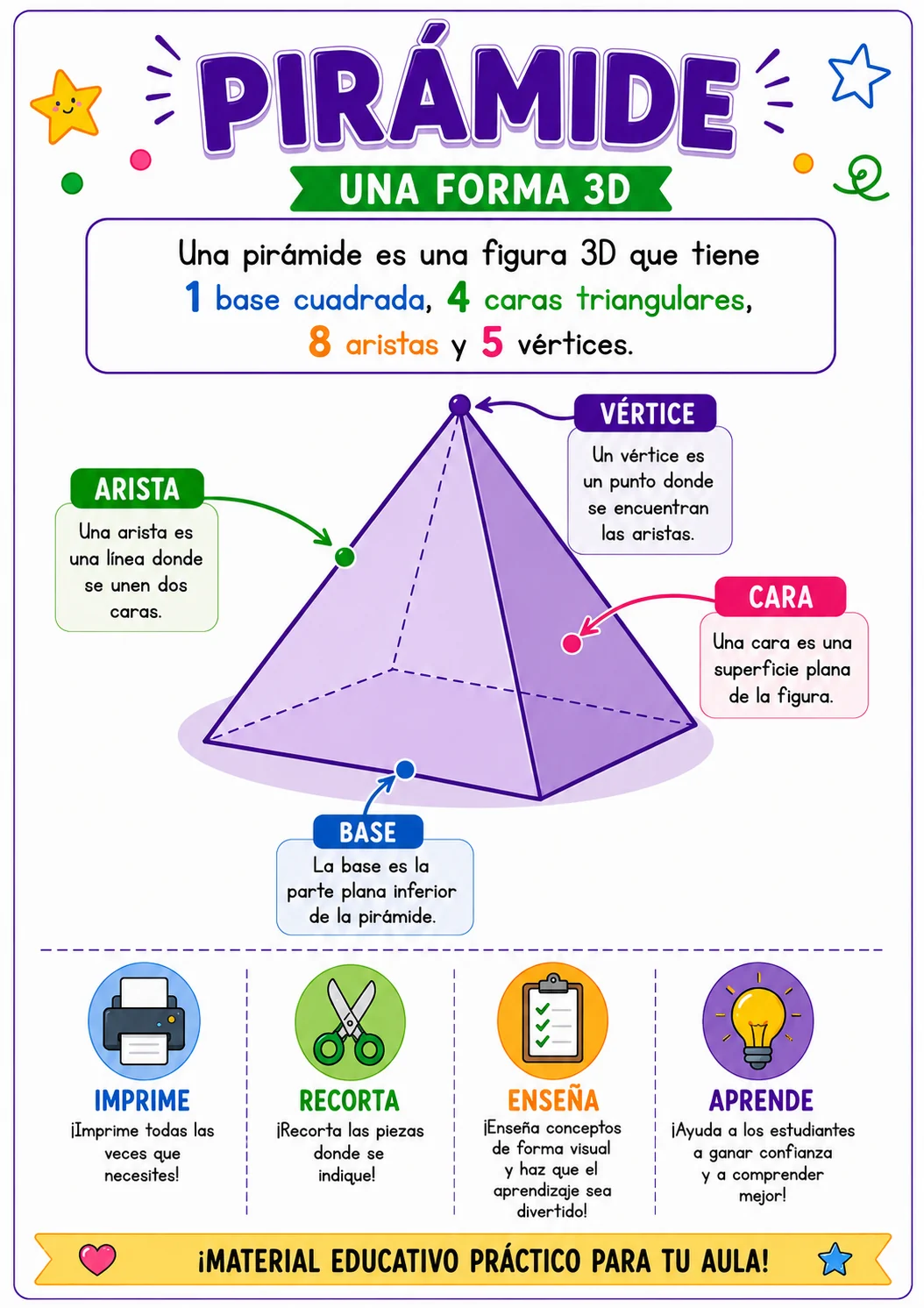 Actividades imprimibles de cuerpos geométricos 4